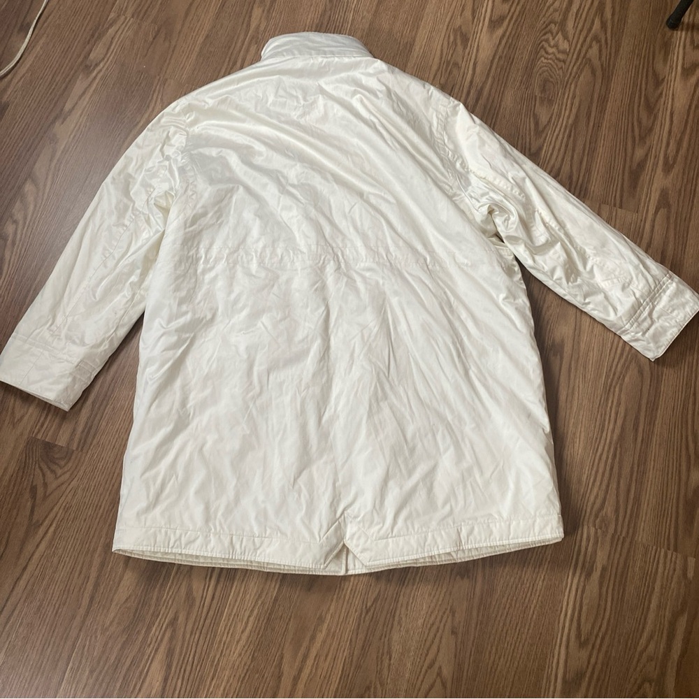 London Fog Sport  Ivory Jacket Women's Size 2X Zip And Snap Front - Picture 2 of 16